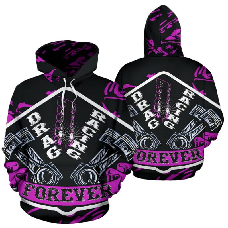 AOP Drag Racing Forever Hoodie NEW Pink 1.jpg