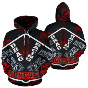 AOP Drag Racing Forever Hoodie NEW Red 1.jpg