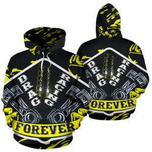 AOP Drag Racing Forever Hoodie NEW Yellow 1.jpg