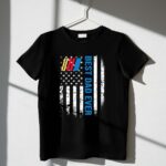American Flag Best Dad Ever Nascar For 4th Of July 3 T Shirt.jpg