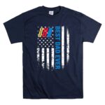 American Flag Best Dad Ever Nascar For 4th Of July 5 T Shirt.jpg