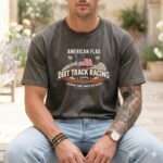 American Flag Dirt Track Racing Comfort Colors T Shirt 4.jpg