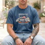 American Flag Dirt Track Racing Comfort Colors T Shirt 6.jpg