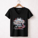 American Racing Dad Nascar 4 Womens V Neck.jpg