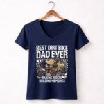 Best Dirt Bike Dad Ever 2 Womens V Neck.jpg