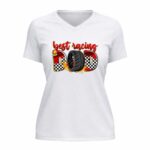 Best Racing Dad 2 Womens V Neck.jpg