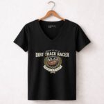 Born To Be A Dirt Track Racer 4 Womens V Neck.jpg