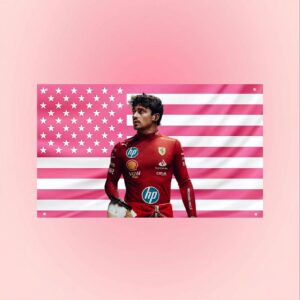 Charles Leclerc Formula One Flag American Pink Outdoor Flag 1.jpg