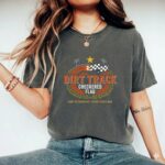 Checkered Flag Dirt Track Comfort Colors T Shirt 7.jpg