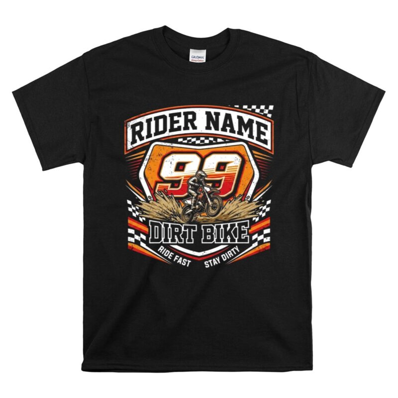 Custom Dirt Bike Name 1 T Shirt.jpg