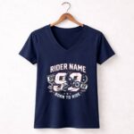 Custom Dirt Bike Rider 2 Womens V Neck.jpg