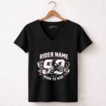 Custom Dirt Bike Rider 4 Womens V Neck.jpg