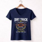 Custom Dirt Track Family 2 Womens V Neck.jpg