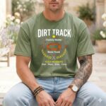 Custom Dirt Track Family Comfort Colors T Shirt 3.jpg