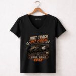 Custom Dirt Track Pit Crew Shirt Personalized TeamName 4 Womens V Neck.jpg
