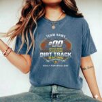 Custom Dirt Track Racing Comfort Colors T Shirt 2.jpg