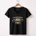 Custom Dirt Track Racing Personalized Name Number 4 Womens V Neck.jpg