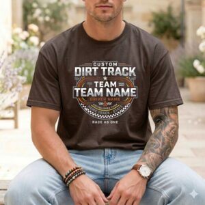 Custom Dirt Track Team Comfort Colors T Shirt 1.jpg