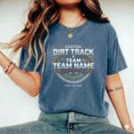 Custom Dirt Track Team Comfort Colors T Shirt 2.jpg