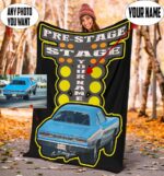 Custom Drag Racing Blanket Personalized Suede Fleece Racing Throw 1.jpg