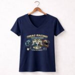 Custom Drag Racing Personalized Name Number 2 Womens V Neck.jpg