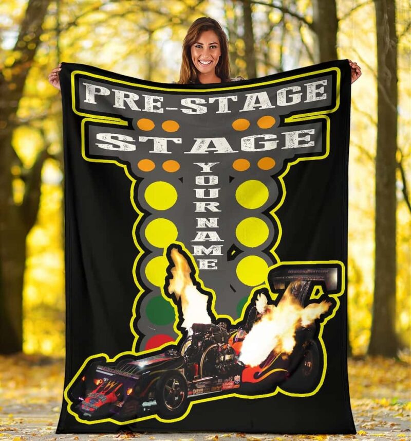 Custom Dragster Drag Racing Blanket Racing Is In My Blood 1.jpg