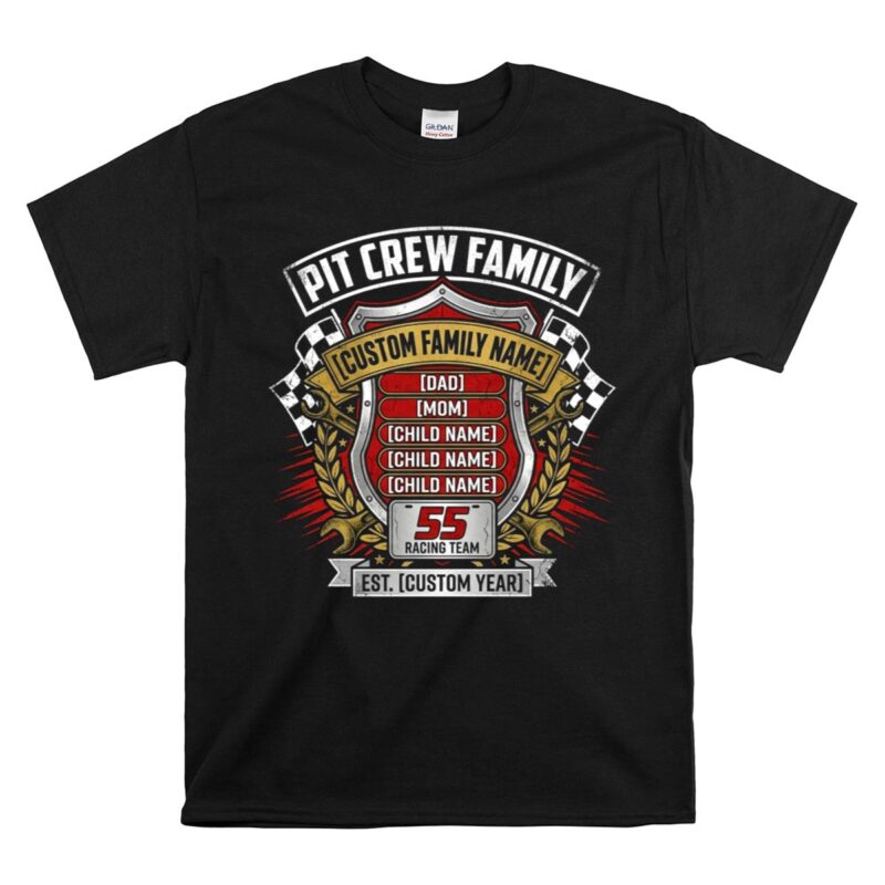 Custom Family Name Pit Crew Family Racing 1 T Shirt.jpg