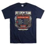 Custom Family Name Pit Crew Team Trackside 5 T Shirt.jpg
