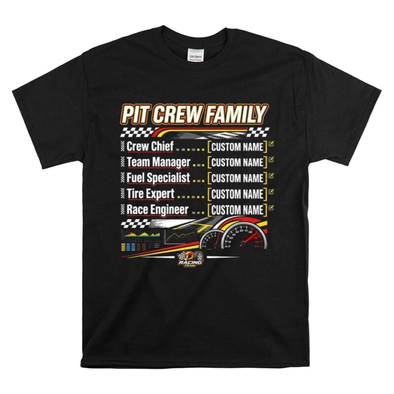 Custom Family Pit Crew Racing Team 1 T Shirt.jpg
