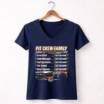 Custom Family Pit Crew Racing Team 2 Womens V Neck.jpg