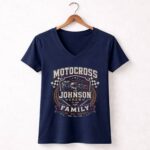 Custom Motocross Family 2 Womens V Neck.jpg