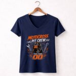 Custom Motocross Pit Crew Shirt —Personalized Team Name 2 Womens V Neck.jpg