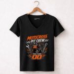 Custom Motocross Pit Crew Shirt —Personalized Team Name 4 Womens V Neck.jpg