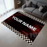 Custom Name Checkered Flag Race Rectangle Rug 2.jpg