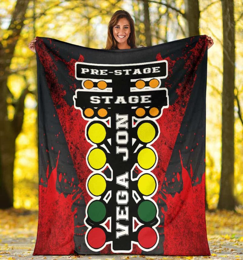 Custom Name Drag Racing Blanket 1.jpg