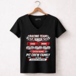 Custom Name Family Pit Crew 4 Womens V Neck.jpg