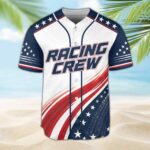 Custom Name Number USA Flag Racing Crew Baseball Jersey 2.jpg