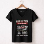 Custom Name Race Day Crew Family 4 Womens V Neck.jpg