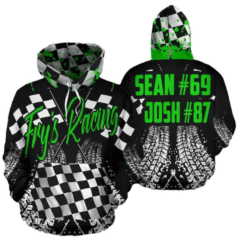 Custom Name and Number Frys Racing All Over Print Hoodie 1 1.jpg