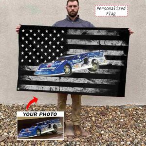 Custom Photo Late Model Car Dirt Track Racing House Flag 1.jpg