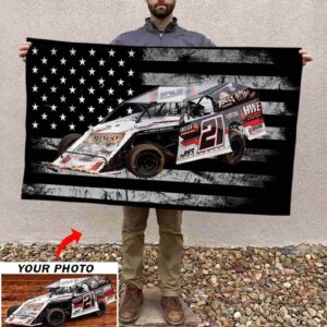 Custom Photo Modified Stock Car Racing Flag American House Flag 1.jpg