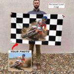 Custom Photo Motocross Dirt Bike Racing Checkered Flag House Flag 1.jpg