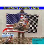 Custom Photo Motocross Racing Gifts For Dirt Bikers House Flag 2.jpg