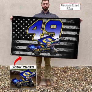 Custom Photo Number Sprint Car Racing Racing Flag American Outdoor Flag 1.jpg