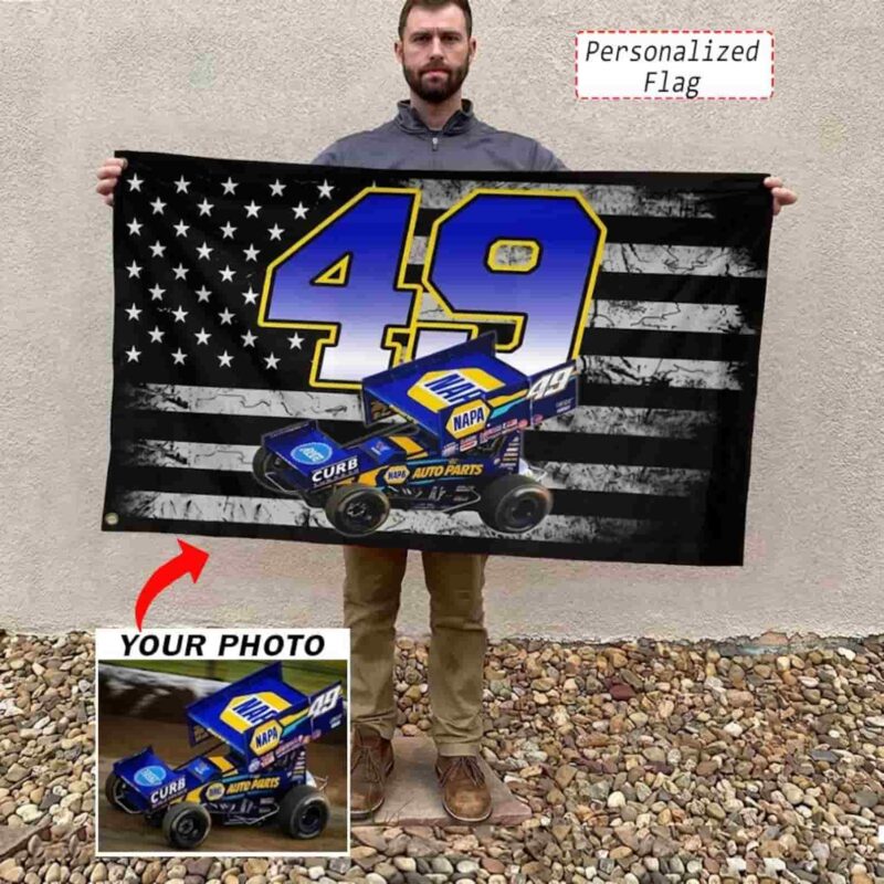 Custom Photo Number Sprint Car Racing Racing Flag American Outdoor Flag 1.jpg