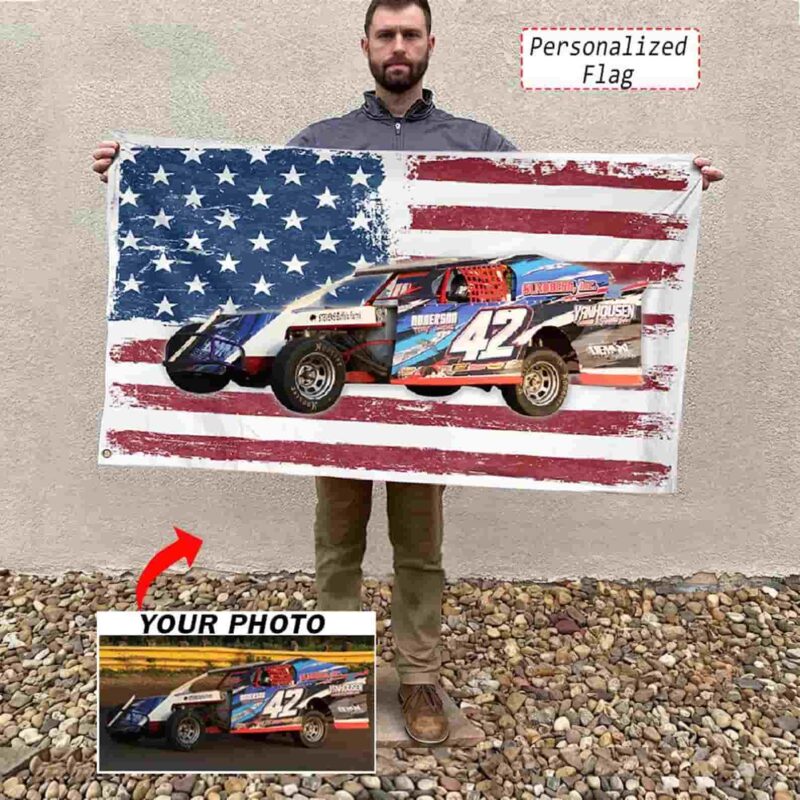 Custom Photo Open Wheel Modified Car Racing American House Flag 1.jpg