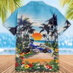 Custom Photo Sprint Car Racing Beach Summer Hawaiian Shirt 2.jpg