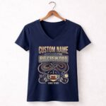 Custom Pit Crew Dad 2 Womens V Neck.jpg