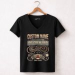Custom Pit Crew Dad 4 Womens V Neck.jpg