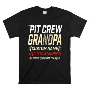 Custom Pit Crew Grandpa 1 T Shirt.jpg